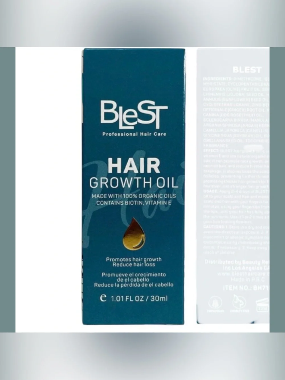 Blest - Organic Hair Growth Oil with Biotin & Vitamin E